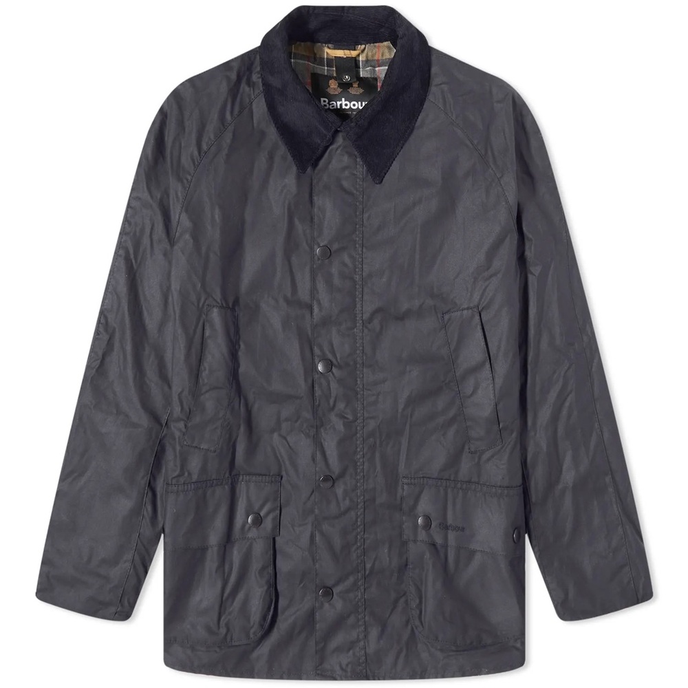 Barbour Men's Ashby Wax Jacket in Navy Size Small